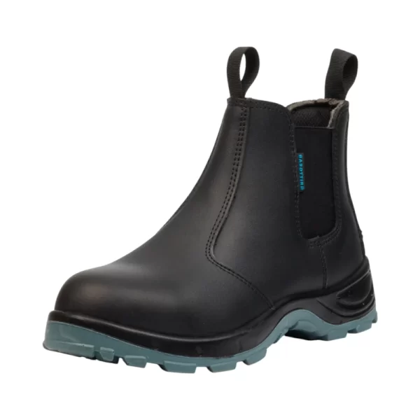 Grittgear Mens MANGANO S1 Genuine Smooth Leather Black - Image 2