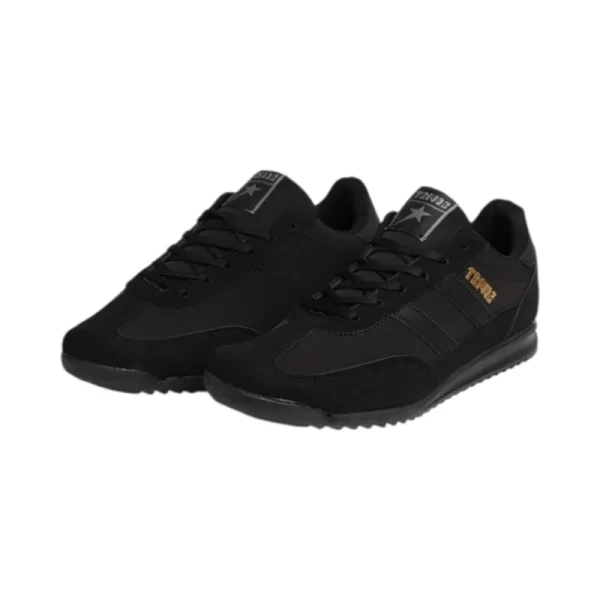 Soviet Mens Rome Black Mono Sneaker - Image 2