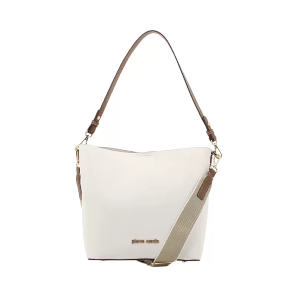 Pierre Cardin Stella Bucket White Ladies Bag - Image 2