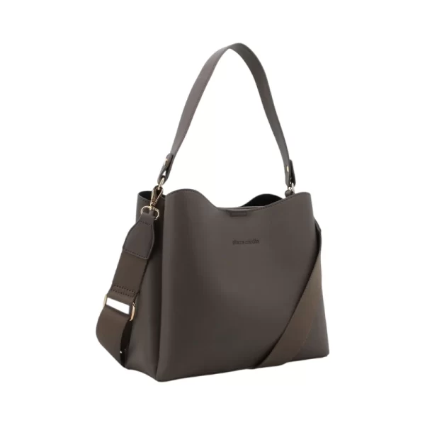 Pierre Cardin Leah 2 Bucket Ladies Bag Grey - Image 2