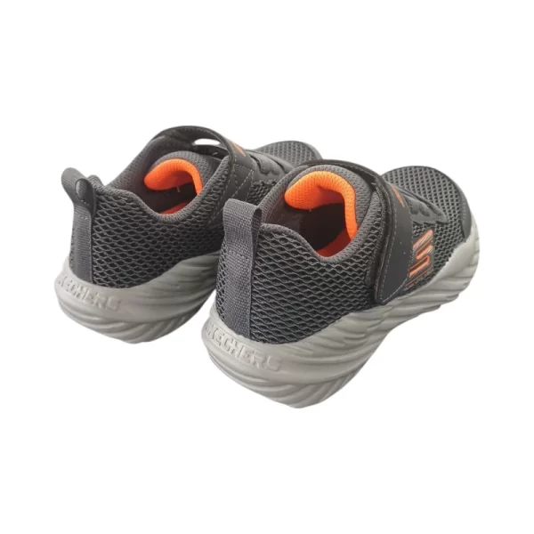 Sketchers Boys Nitro Sprint - Krodon Charcoal Orange - Image 4