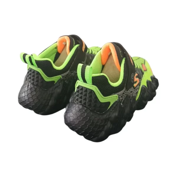 Sketchers Boys Skech-O-Saurus Lights Black Lime - Image 4