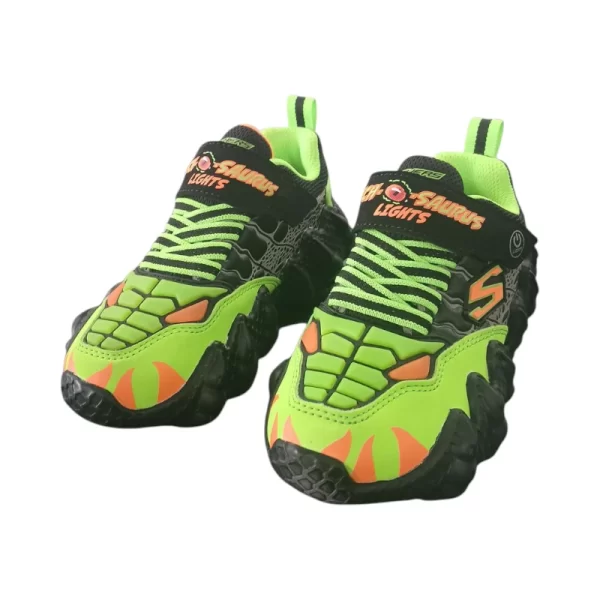 Sketchers Boys Skech-O-Saurus Lights Black Lime - Image 2