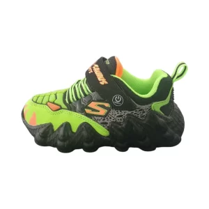 Sketchers Boys Skech-O-Saurus Lights Black Lime