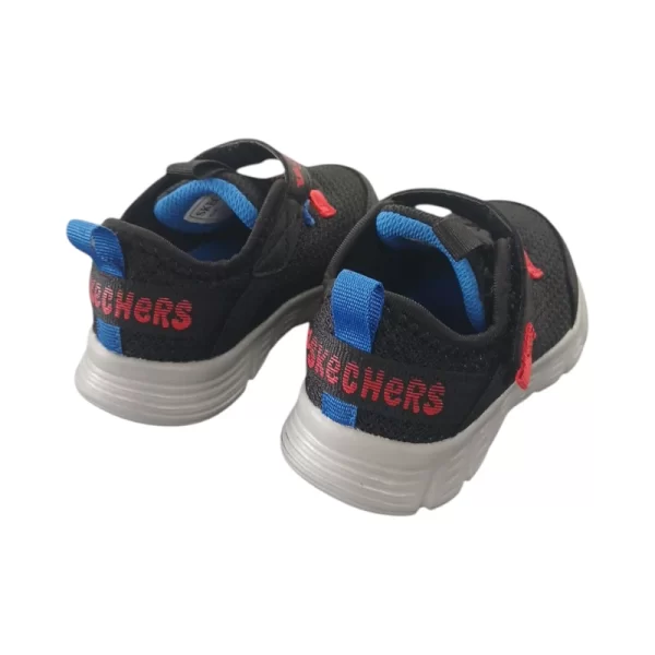 Sketchers Infants Comfy Flex Black Blue - Image 4