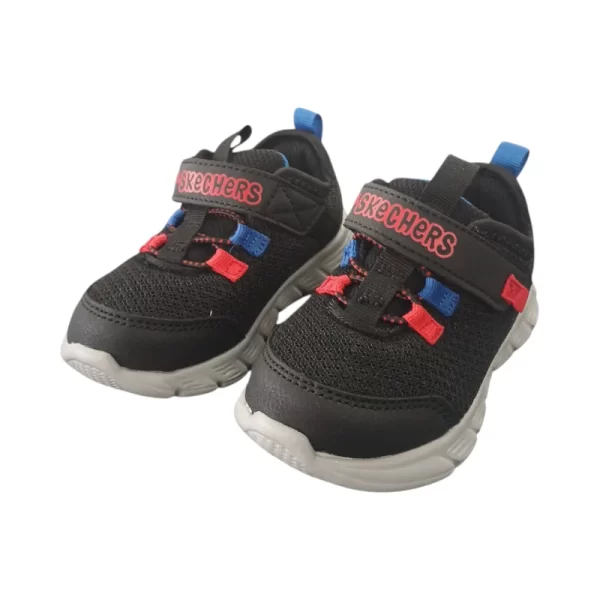 Sketchers Infants Comfy Flex Black Blue - Image 2