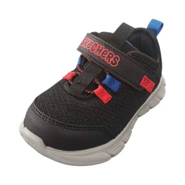 Sketchers Infants Comfy Flex Black Blue - Image 3