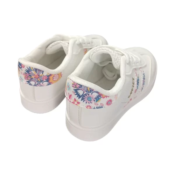 Soviet Kids Isla White Multi Floral Sneaker - Image 3