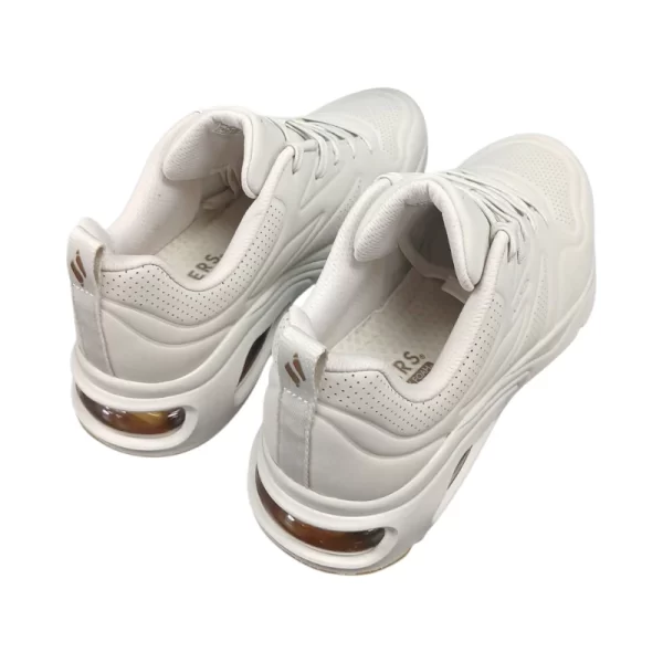 Sketchers Ladies  Tres-Air Uno Off White - Image 2