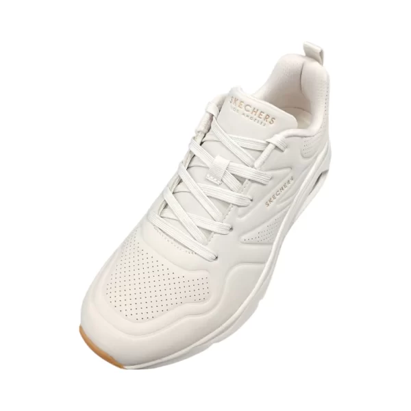 Sketchers Ladies  Tres-Air Uno Off White - Image 4