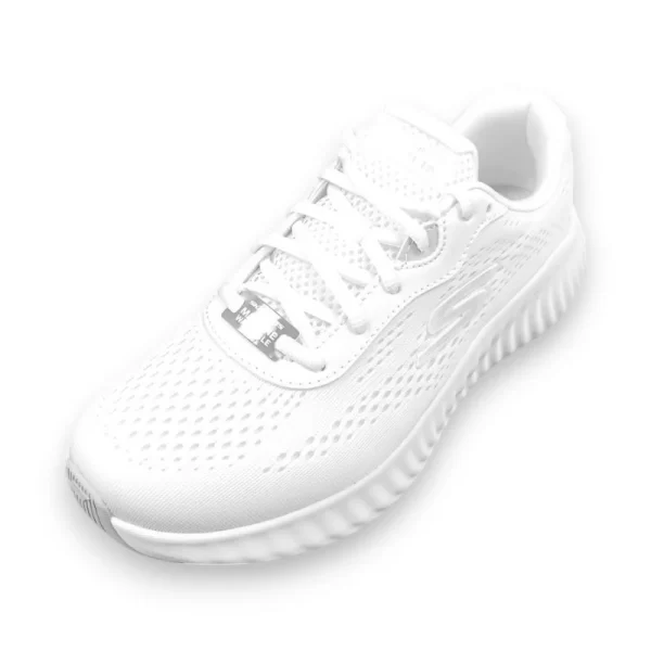 Sketchers Ladies  Go Run Now White Silver - Image 4