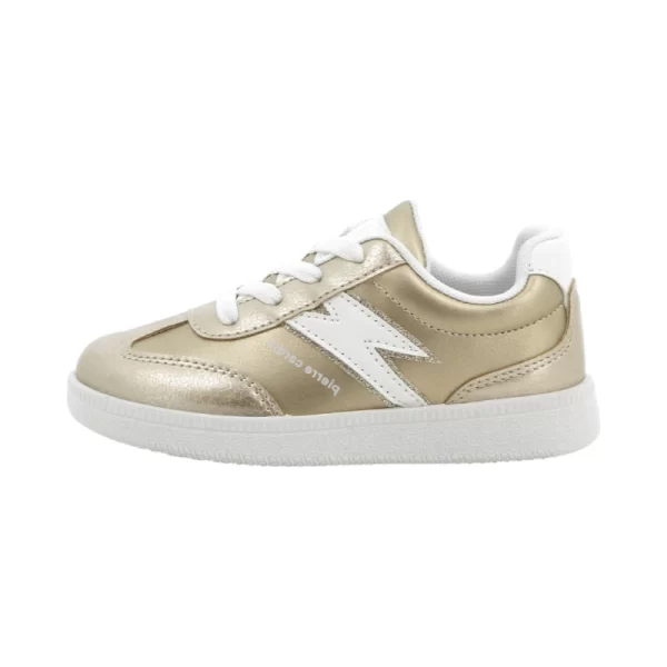 Pierre Cardin FLASH LACE UP SNEAKER GOLD WHITE