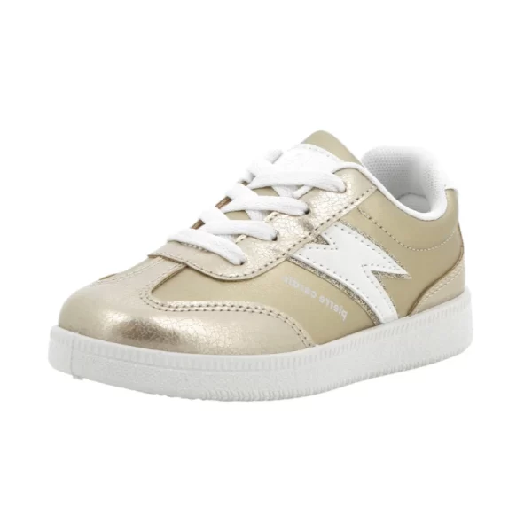 Pierre Cardin FLASH LACE UP SNEAKER GOLD WHITE - Image 2
